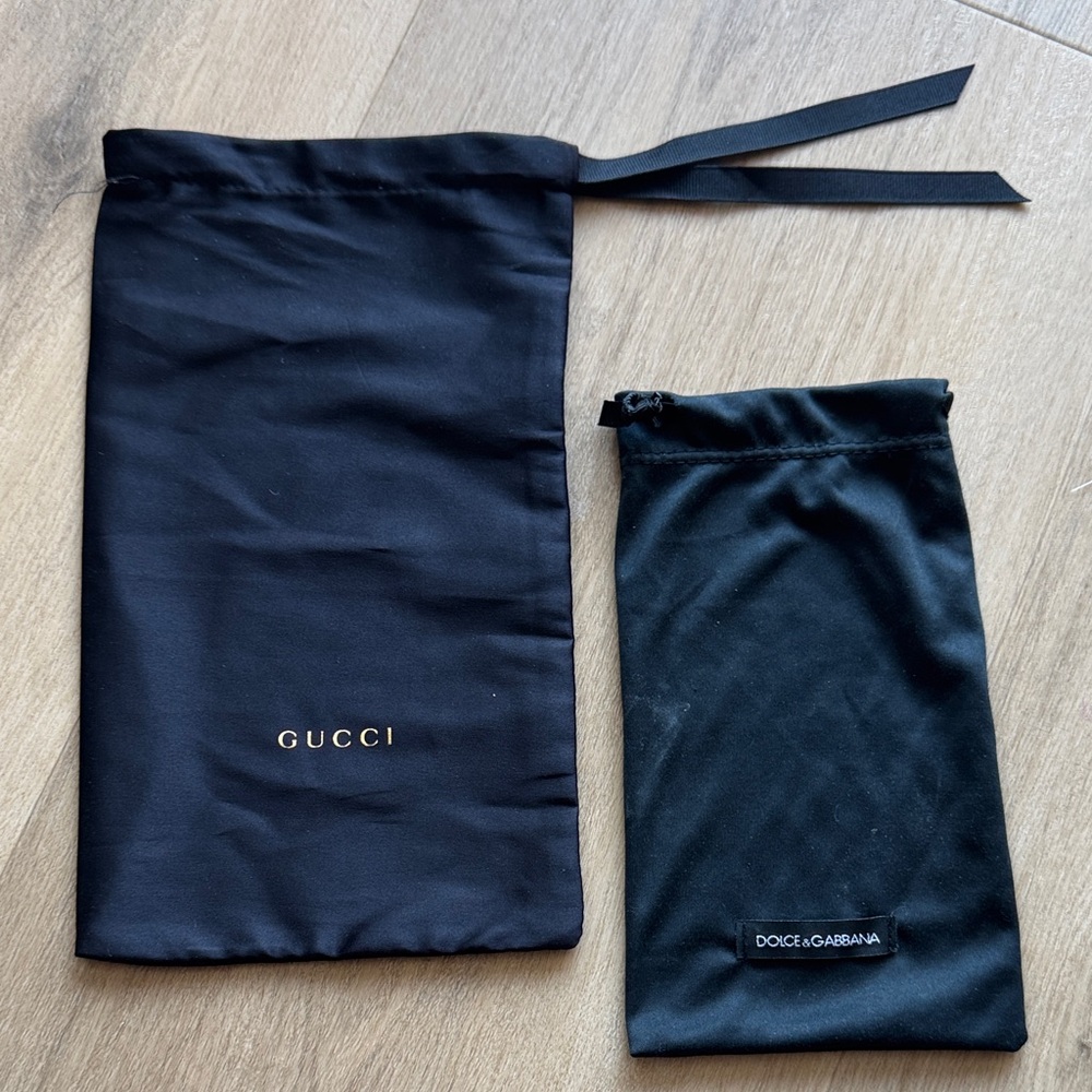 Gucci Black Drawstring Pouch